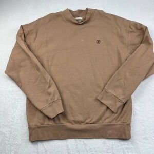 Standard/Cloth Sweatshirt Mens Extra Large Brown Pullover Long Sleeves XL‎